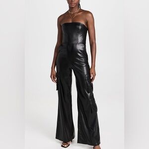 alice + olivia Women's Emelda Cargo Vegan Jumpsuit